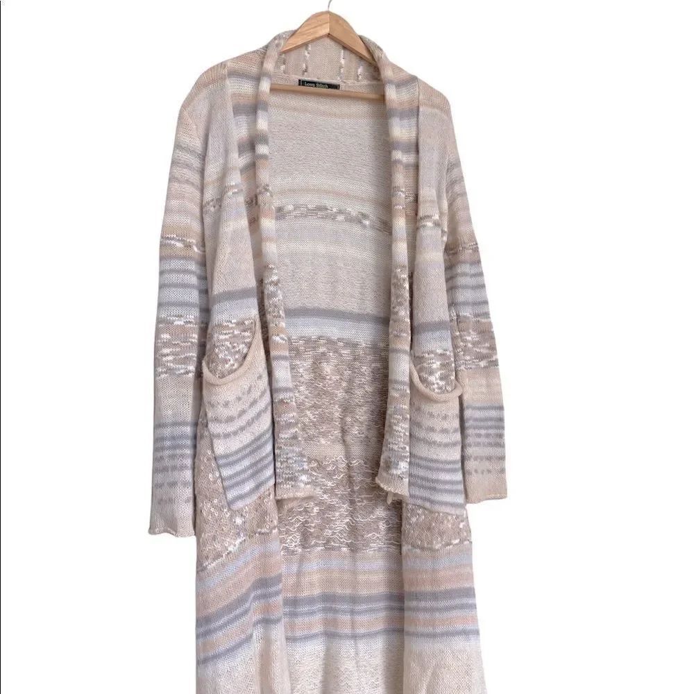 Love Stitch Knitted Wool Duster